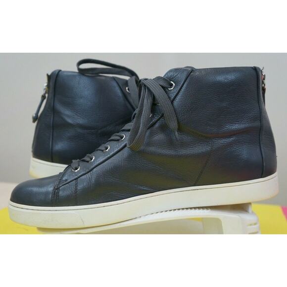 Gianvito Rossi Milano Men\'s Gray zipper in rear, High-Top Sneaker Size 12